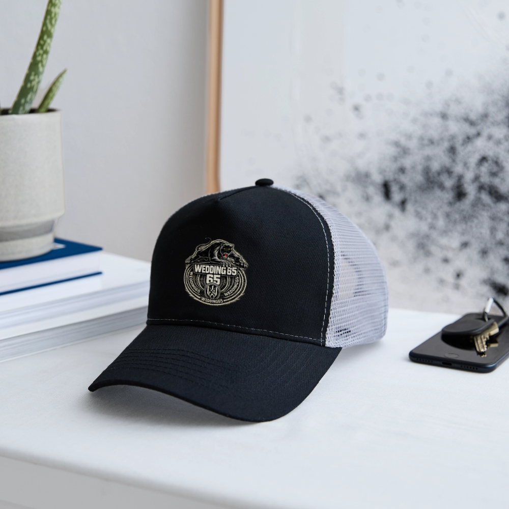 Wedding  65 Panther Berlin Trucker Cap - Schwarz/Steingrau