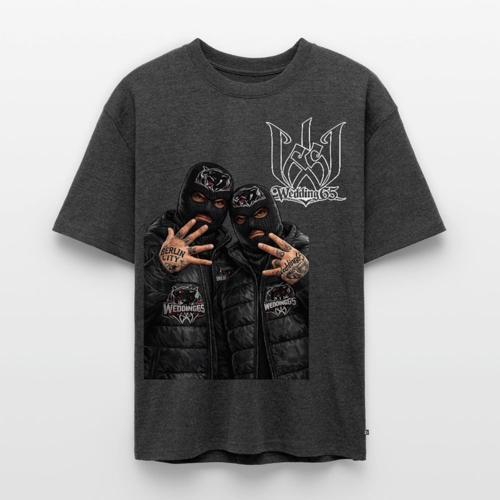 2 OG's Wedding65 Unisex Premium Oversized Bio T-Shirt - Anthrazit meliert