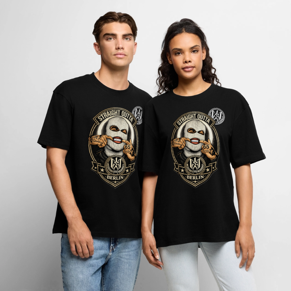 SO Wedding65 Unisex Premium Oversized Bio T-Shirt - Schwarz