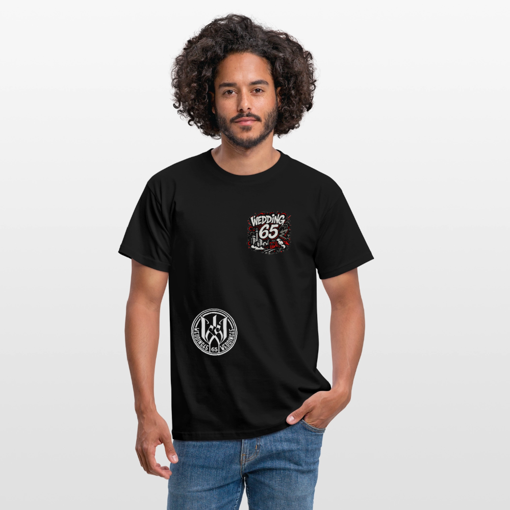 Männer BLACK Graffiti Wedding 65 T-Shirt - Schwarz