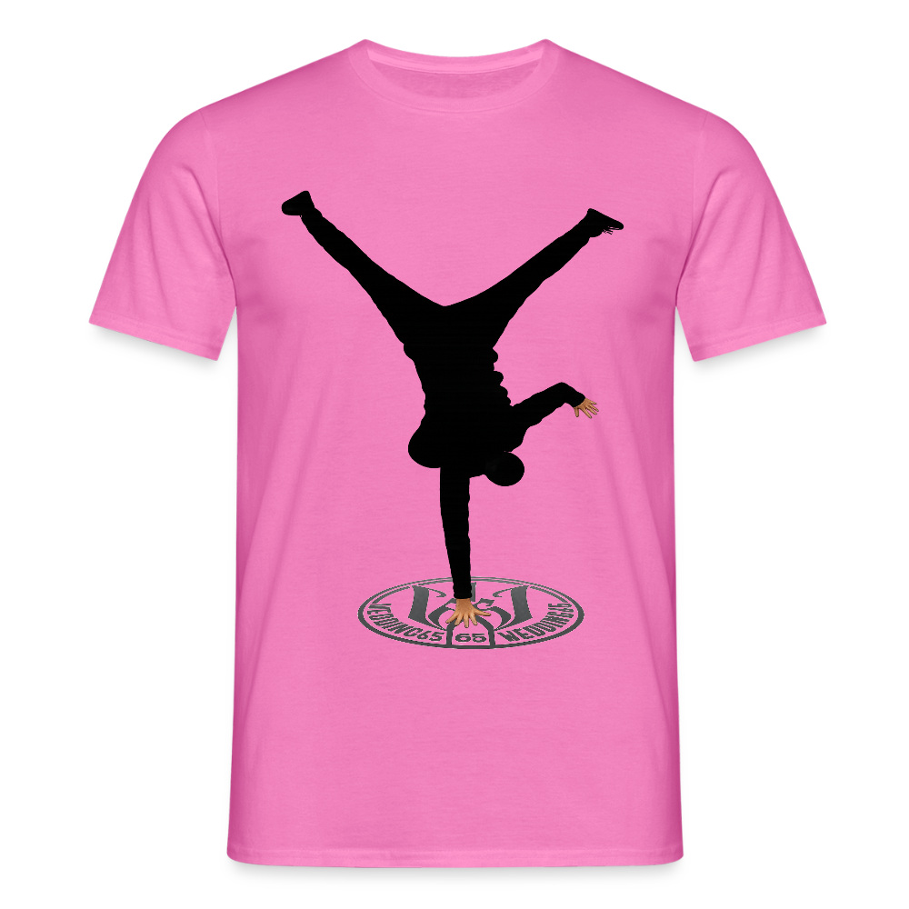White Logo Breakdancer Mesutman Wedding65 Männer T-Shirt - Pink