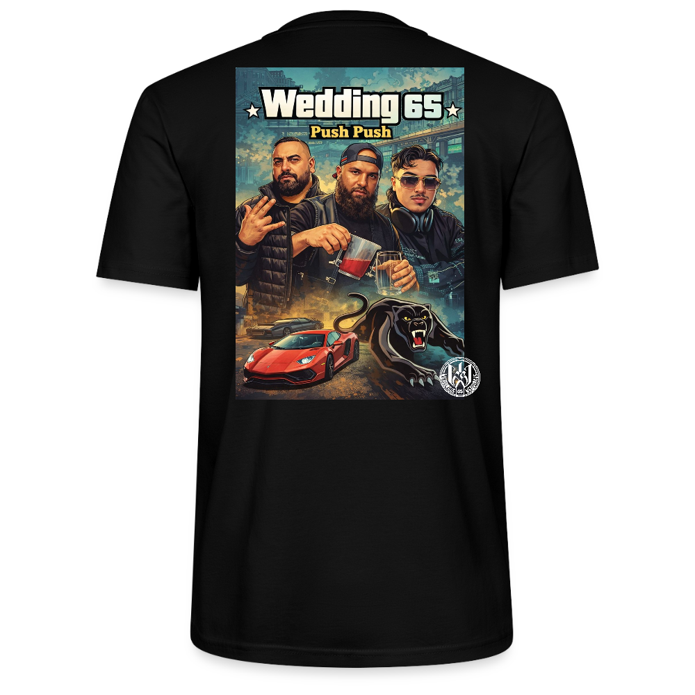 Push Wedding65 Stanley/Stella Unisex T-Shirt CRAFTER - Schwarz