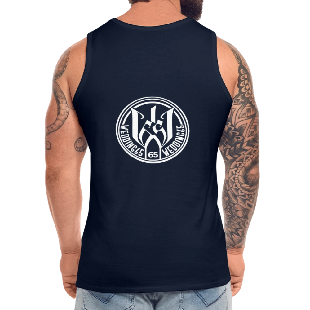 Panther Wedding 65 Männer Premium Tank Top - Navy