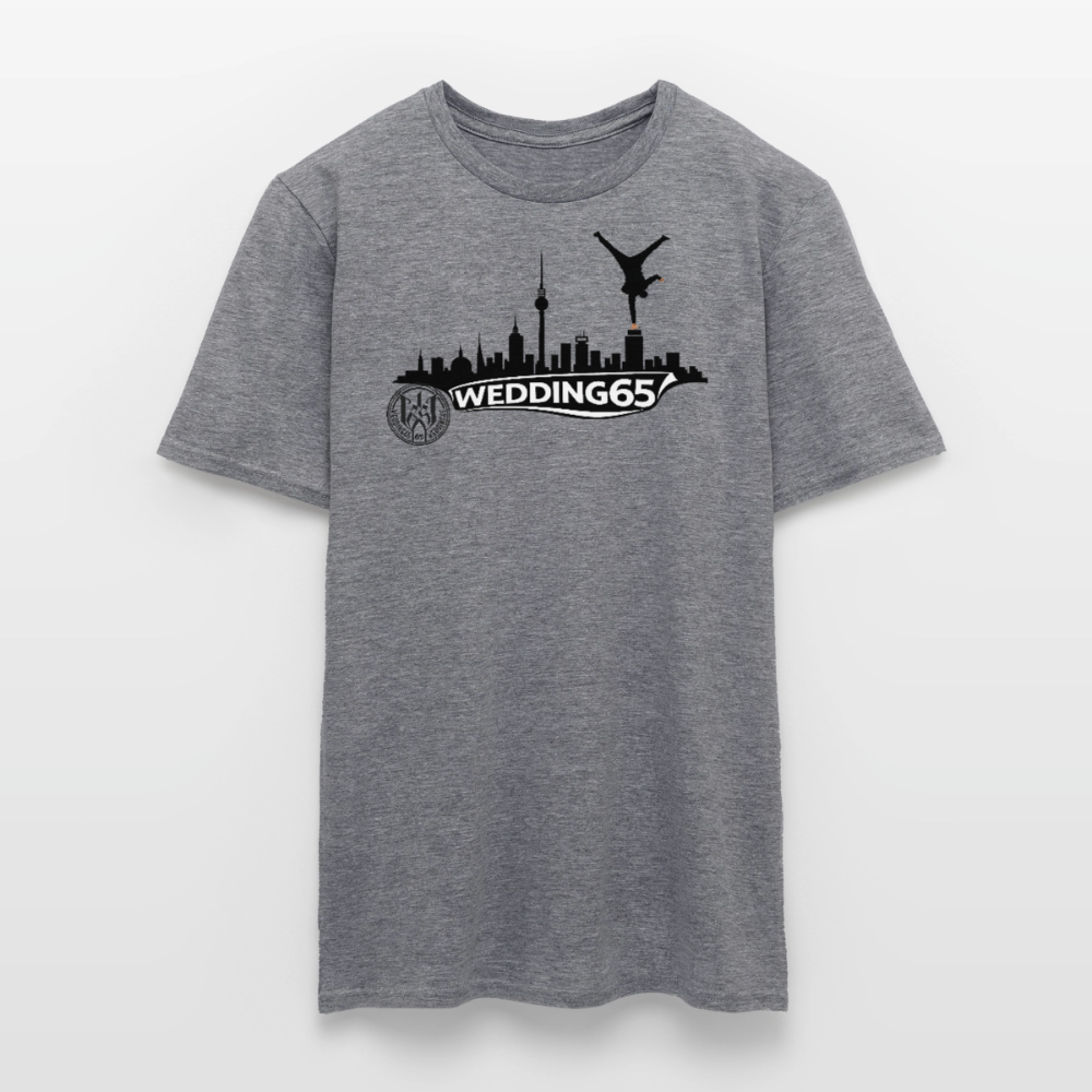 Mesutman Wedding Skyline 65 Männer T-Shirt - Graphit meliert