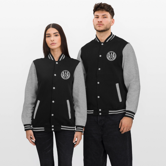 Wedding 65 Original College-Sweatjacke - Schwarz/Grau meliert