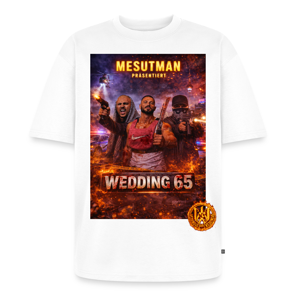 Mesutman Wedding 65 Premium Oversized Bio T-Shirt - Weiß