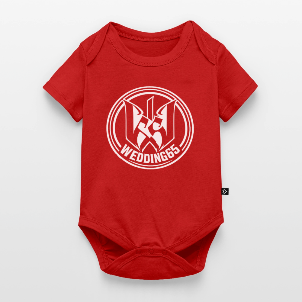 W65 Baby Bio-Kurzarm-Body - Rot