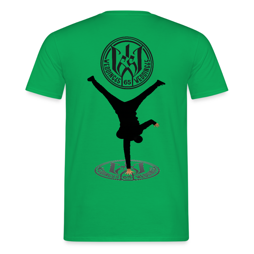 White Logo Breakdancer Mesutman Wedding65 Männer T-Shirt - Kelly Green