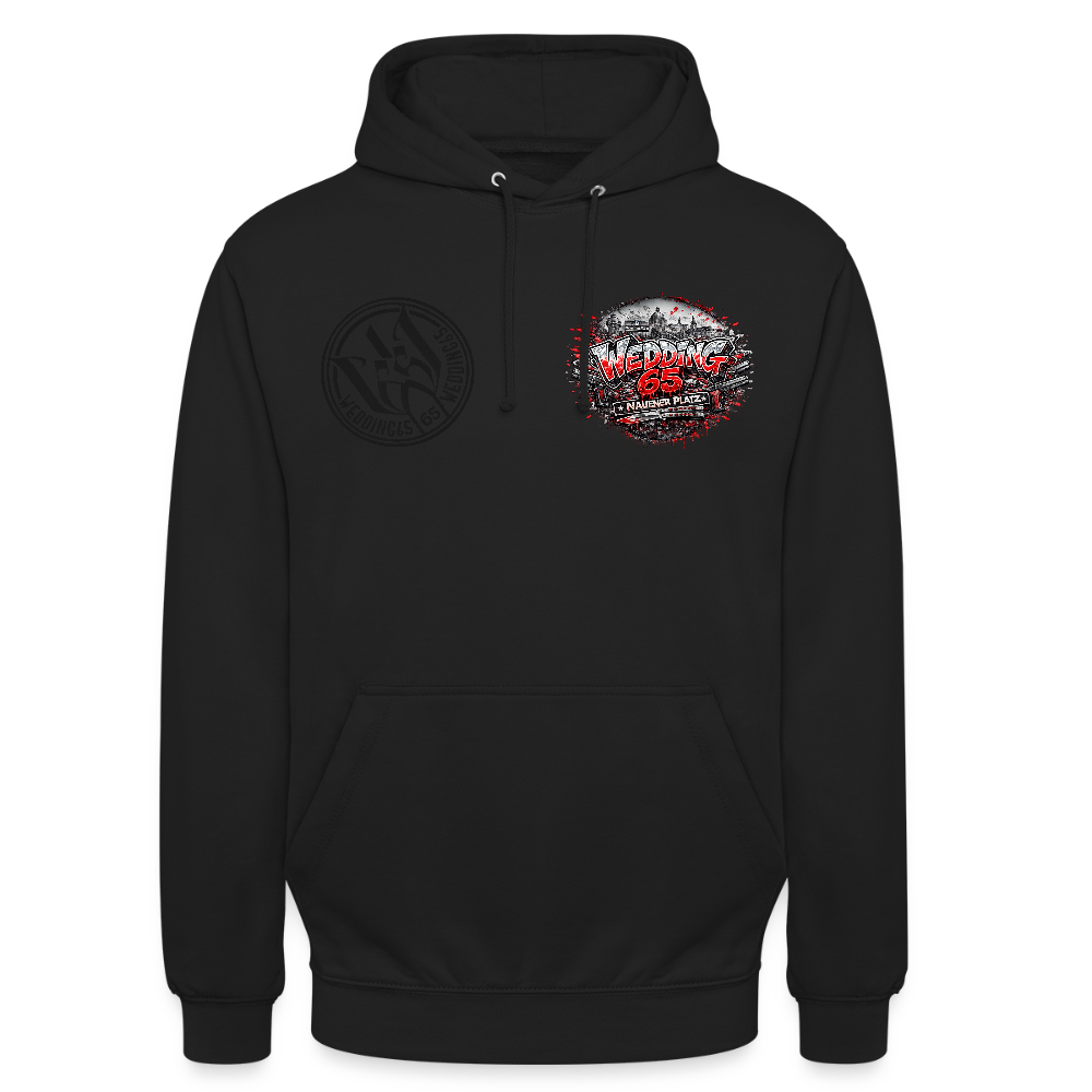 Berlin Wedding 65 Nauener Platz Unisex Hoodie - Schwarz