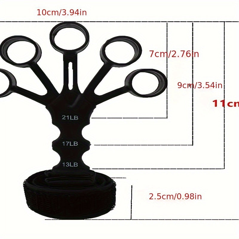 VISNFA 5-Finger-Trainer mit Handgelenkzug – verstellbarer Widerstand 1 kg bis 78 kg