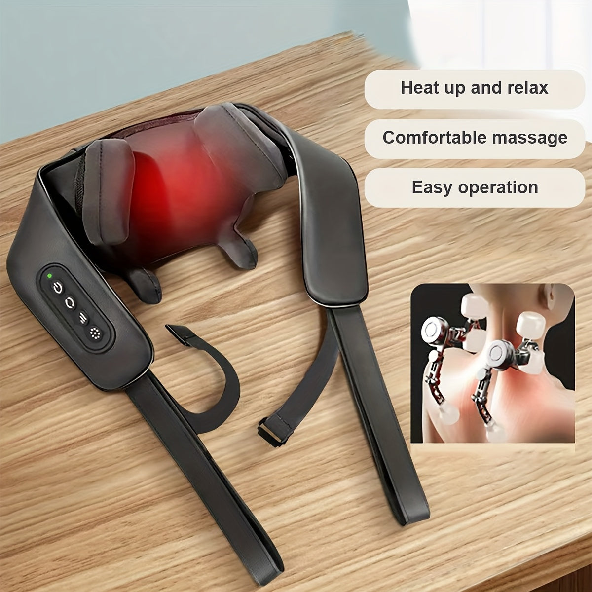 Cloud Prime Rücken-, Nacken- und Schultermassagegerät mit Heizung