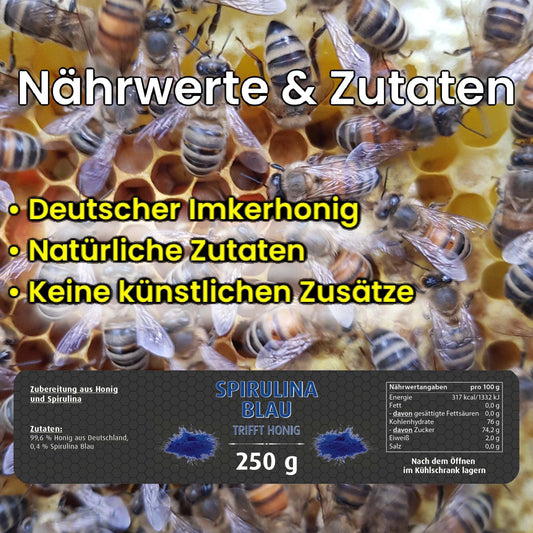 Spirulina Blau mit Honig 250g