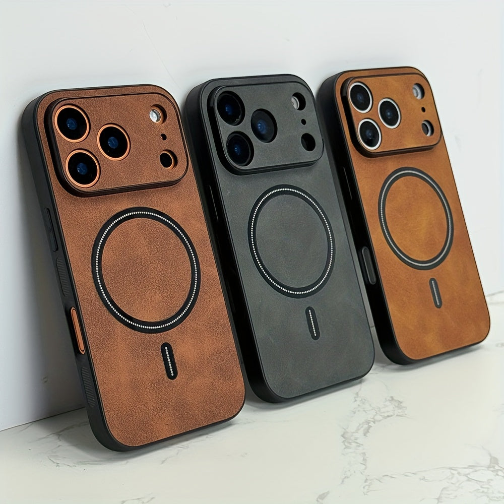 Handyhülle: Neue Luxus-Kunstleder-Magnet-Schockfest-Hülle