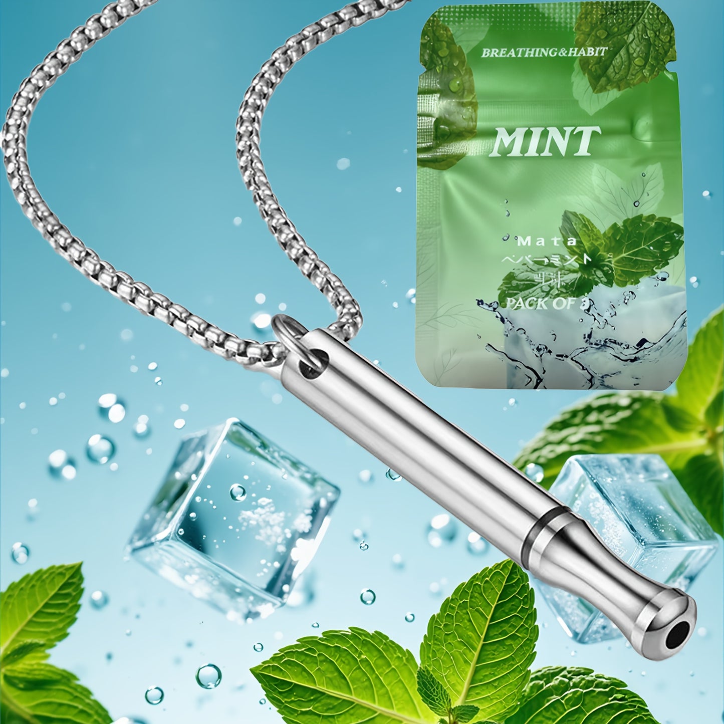 1 Stk. plus 3 Stk. Minz-Ätherisches Öl Diffuser Halskette