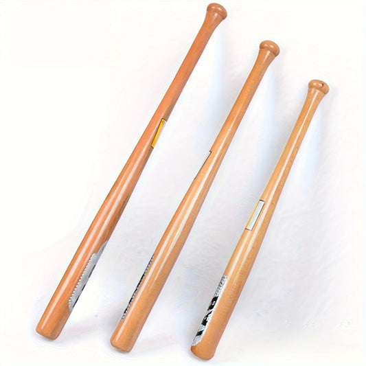 33-Zoll langer, einfarbig roter Buchen-Basballschläger, aus Hartholz, perfekt zur Dekoration