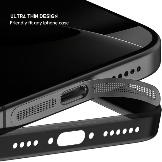 5-teiliges Set Metall-Lautsprecher-Staubschutzgitter für iPhone 16/15/14/13/12